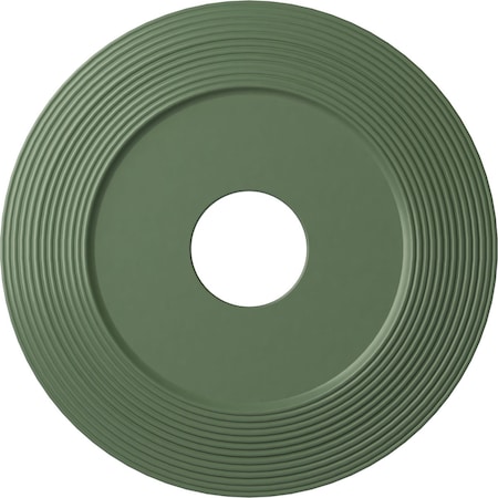 Adonis Ceiling Medallion (Fits Canopies up to 10 1/4"), 16 1/8"OD x 3 5/8"ID x 1"P, Athenian Green
